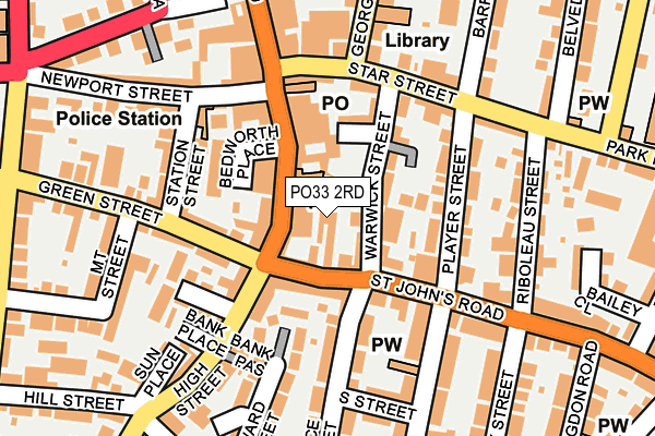 PO33 2RD map - OS OpenMap – Local (Ordnance Survey)