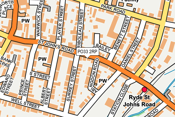 PO33 2RP map - OS OpenMap – Local (Ordnance Survey)