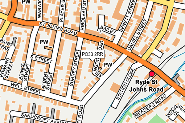 PO33 2RR map - OS OpenMap – Local (Ordnance Survey)