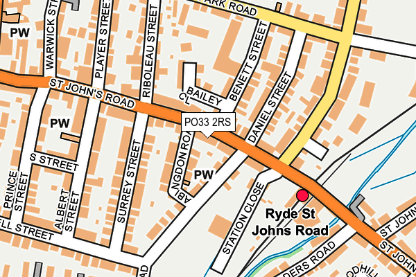 PO33 2RS map - OS OpenMap – Local (Ordnance Survey)