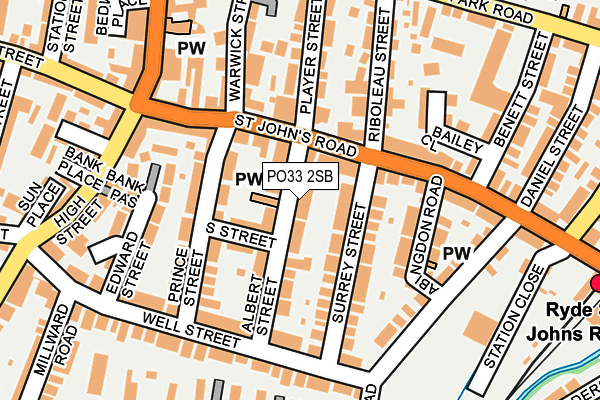 PO33 2SB map - OS OpenMap – Local (Ordnance Survey)