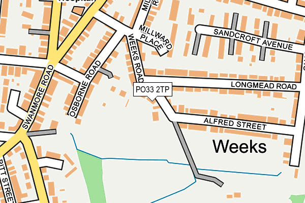 PO33 2TP map - OS OpenMap – Local (Ordnance Survey)