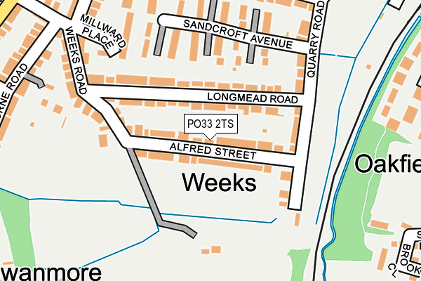 PO33 2TS map - OS OpenMap – Local (Ordnance Survey)