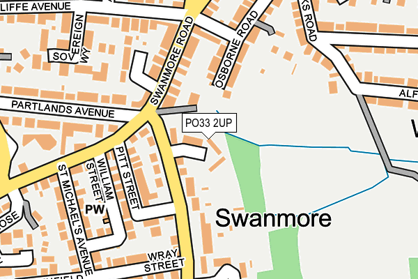 PO33 2UP map - OS OpenMap – Local (Ordnance Survey)