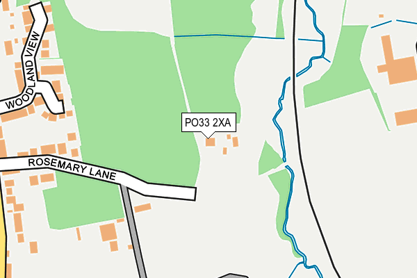 PO33 2XA map - OS OpenMap – Local (Ordnance Survey)