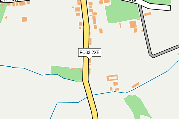 PO33 2XE map - OS OpenMap – Local (Ordnance Survey)