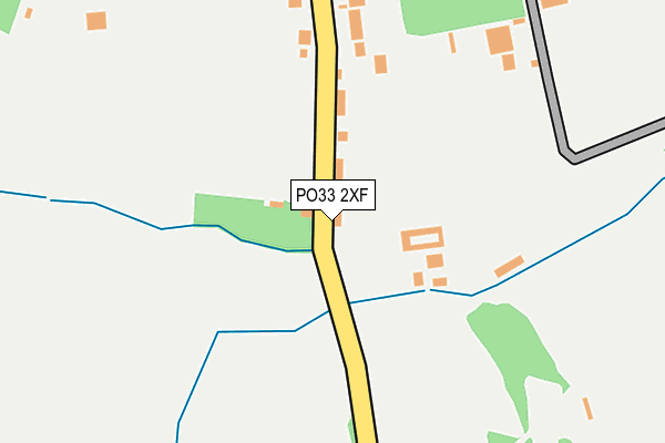PO33 2XF map - OS OpenMap – Local (Ordnance Survey)