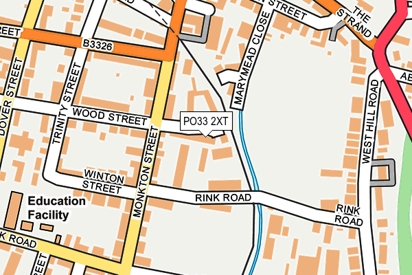 PO33 2XT map - OS OpenMap – Local (Ordnance Survey)