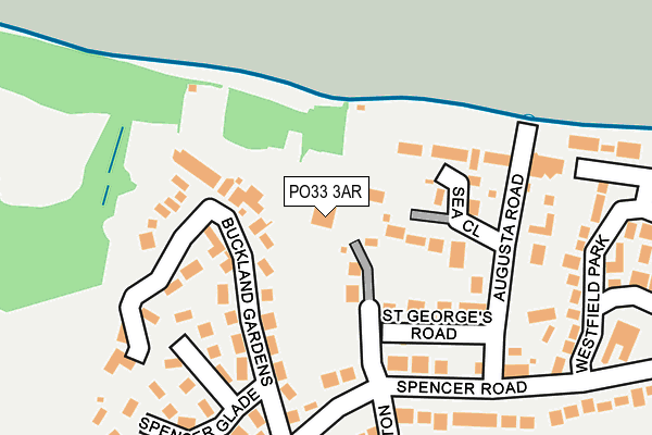 PO33 3AR map - OS OpenMap – Local (Ordnance Survey)