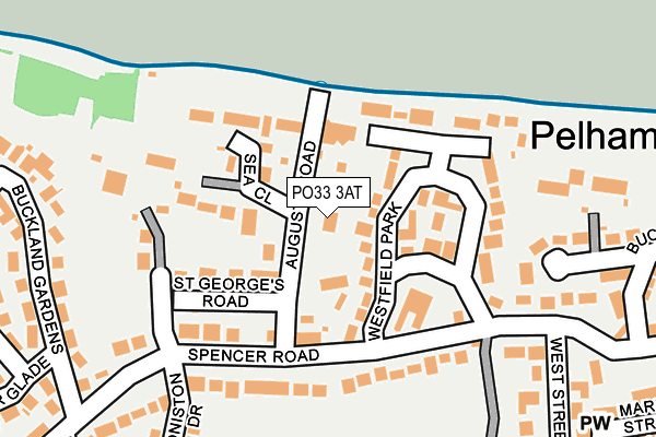 PO33 3AT map - OS OpenMap – Local (Ordnance Survey)