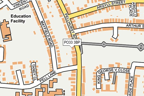 PO33 3BP map - OS OpenMap – Local (Ordnance Survey)