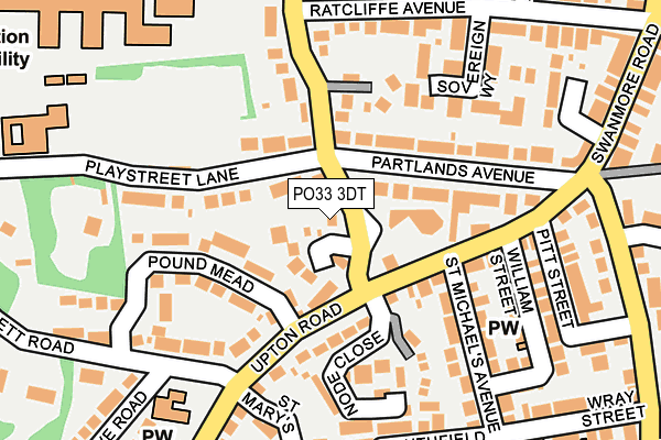 PO33 3DT map - OS OpenMap – Local (Ordnance Survey)