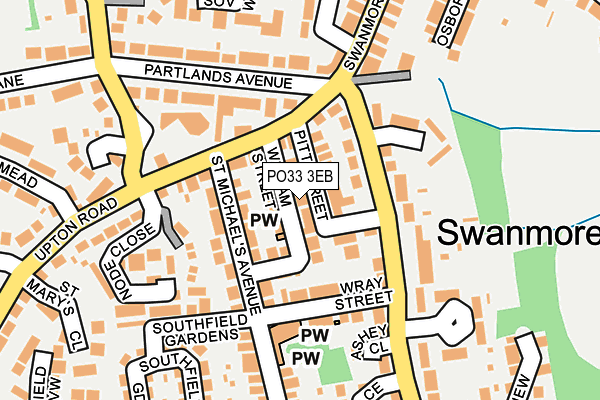 PO33 3EB map - OS OpenMap – Local (Ordnance Survey)