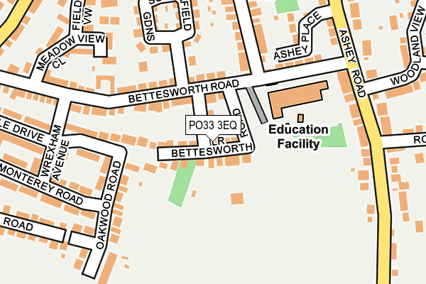 PO33 3EQ map - OS OpenMap – Local (Ordnance Survey)