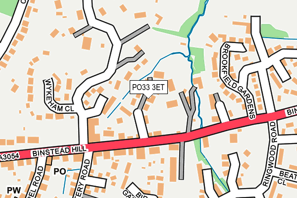 PO33 3ET map - OS OpenMap – Local (Ordnance Survey)