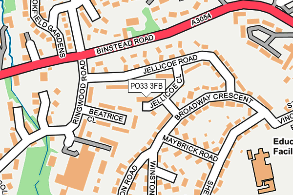 PO33 3FB map - OS OpenMap – Local (Ordnance Survey)