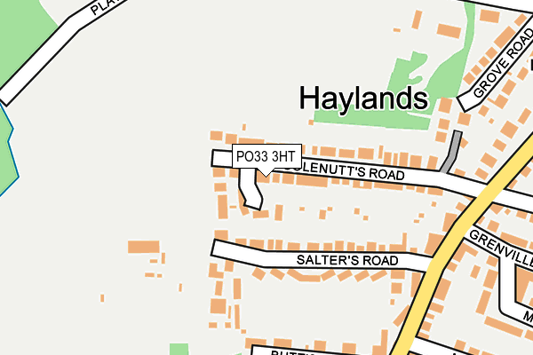 PO33 3HT map - OS OpenMap – Local (Ordnance Survey)