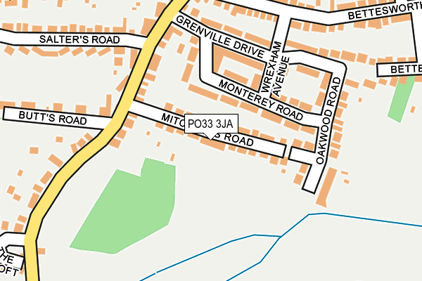 PO33 3JA map - OS OpenMap – Local (Ordnance Survey)