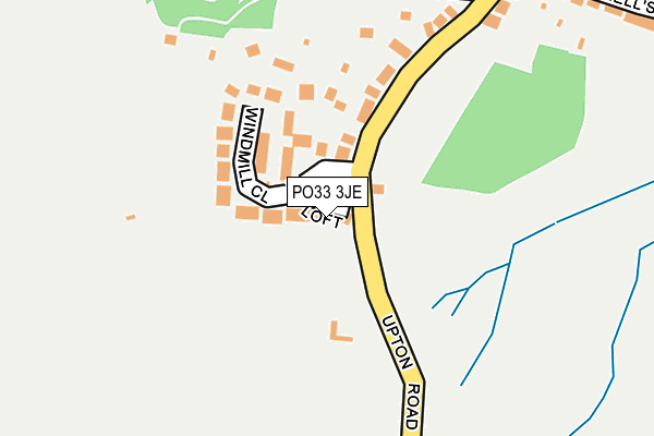 PO33 3JE map - OS OpenMap – Local (Ordnance Survey)