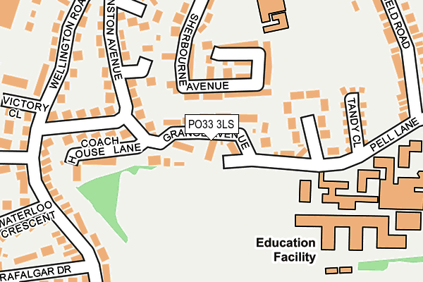PO33 3LS map - OS OpenMap – Local (Ordnance Survey)