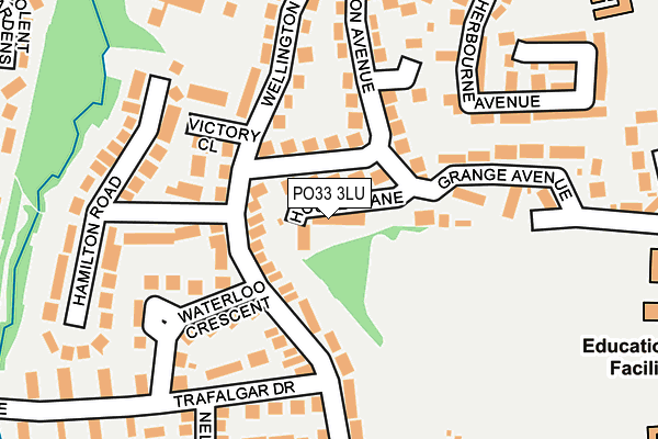 PO33 3LU map - OS OpenMap – Local (Ordnance Survey)