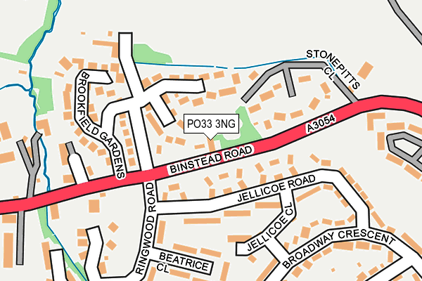 PO33 3NG map - OS OpenMap – Local (Ordnance Survey)