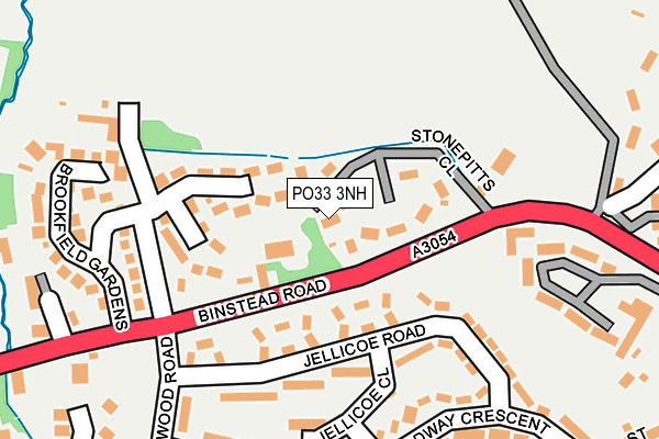 PO33 3NH map - OS OpenMap – Local (Ordnance Survey)