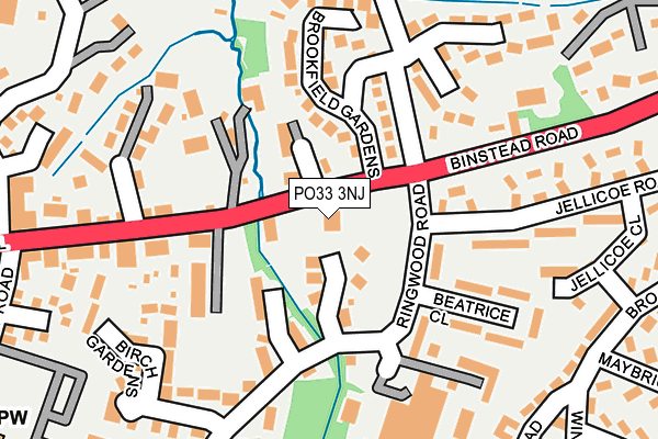 PO33 3NJ map - OS OpenMap – Local (Ordnance Survey)