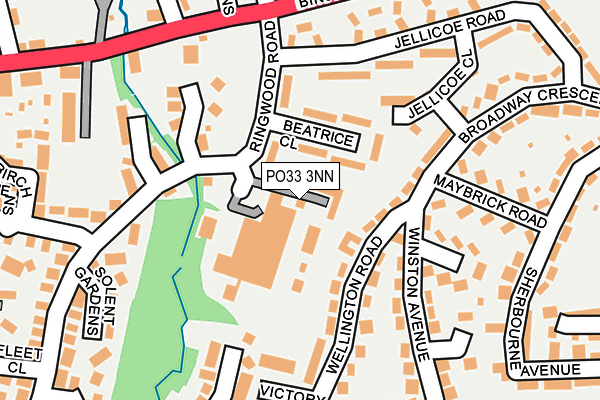 PO33 3NN map - OS OpenMap – Local (Ordnance Survey)