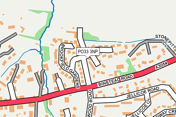 PO33 3NP map - OS OpenMap – Local (Ordnance Survey)