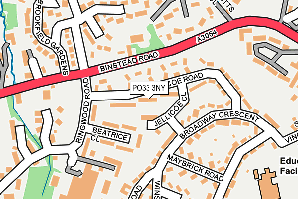 PO33 3NY map - OS OpenMap – Local (Ordnance Survey)
