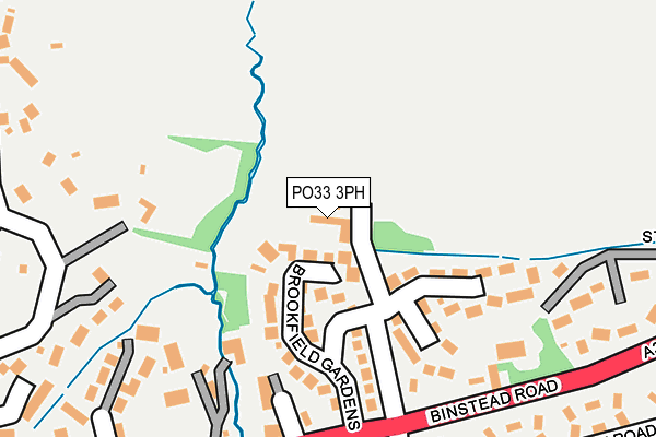 PO33 3PH map - OS OpenMap – Local (Ordnance Survey)