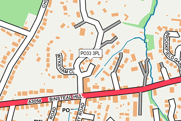 PO33 3PL map - OS OpenMap – Local (Ordnance Survey)