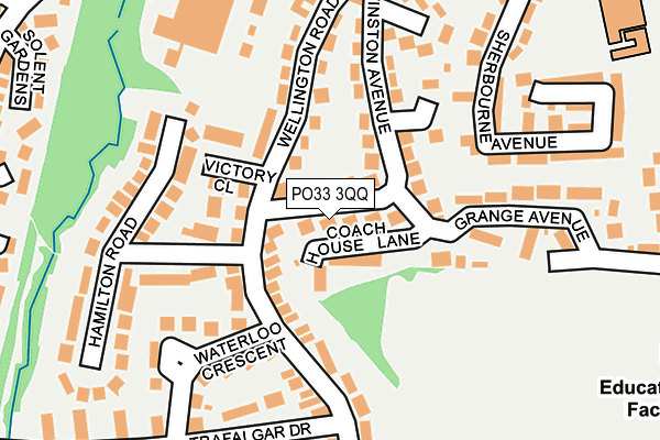 PO33 3QQ map - OS OpenMap – Local (Ordnance Survey)
