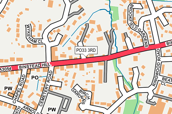 PO33 3RD map - OS OpenMap – Local (Ordnance Survey)