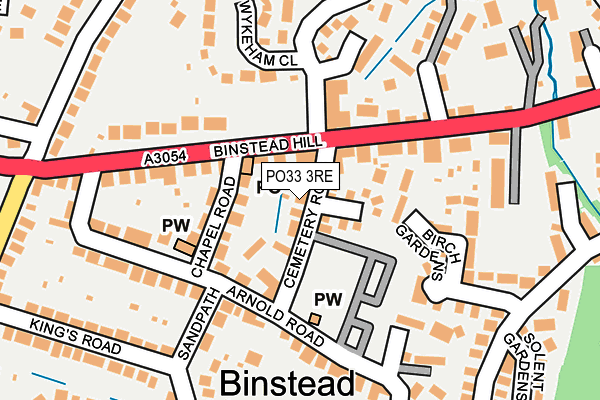 PO33 3RE map - OS OpenMap – Local (Ordnance Survey)