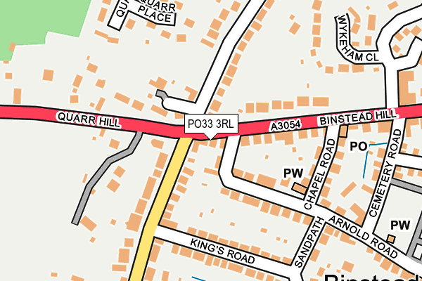 PO33 3RL map - OS OpenMap – Local (Ordnance Survey)