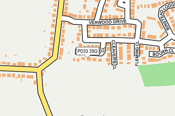 PO33 3SQ map - OS OpenMap – Local (Ordnance Survey)