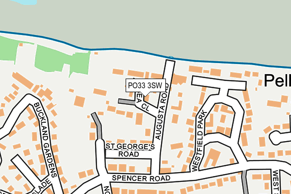 PO33 3SW map - OS OpenMap – Local (Ordnance Survey)