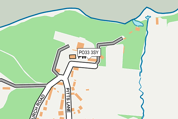 PO33 3SY map - OS OpenMap – Local (Ordnance Survey)