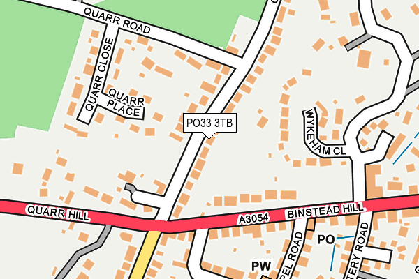 PO33 3TB map - OS OpenMap – Local (Ordnance Survey)