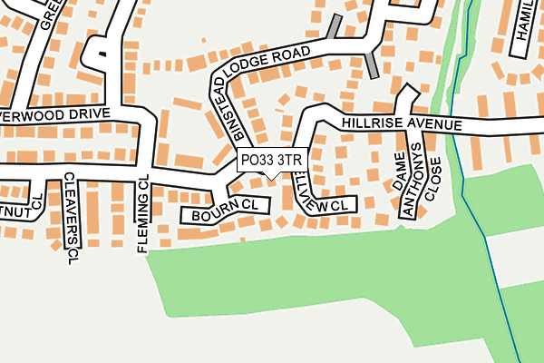 PO33 3TR map - OS OpenMap – Local (Ordnance Survey)