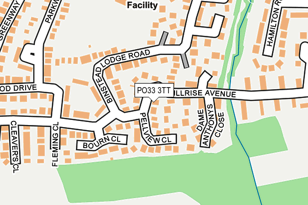 PO33 3TT map - OS OpenMap – Local (Ordnance Survey)