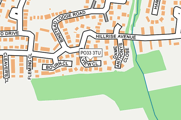 PO33 3TU map - OS OpenMap – Local (Ordnance Survey)