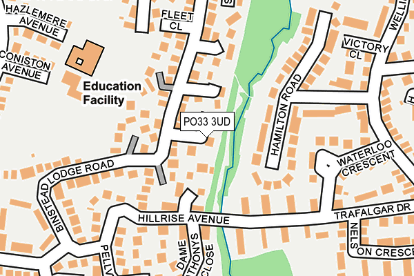 PO33 3UD map - OS OpenMap – Local (Ordnance Survey)