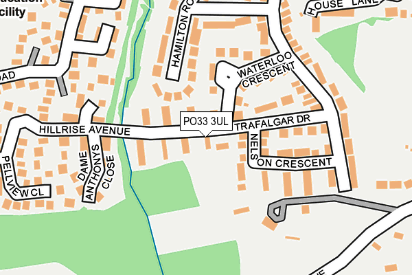 PO33 3UL map - OS OpenMap – Local (Ordnance Survey)