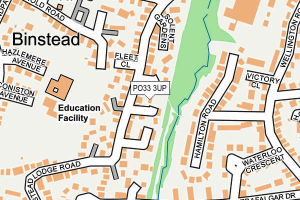 PO33 3UP map - OS OpenMap – Local (Ordnance Survey)