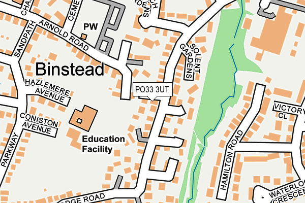 PO33 3UT map - OS OpenMap – Local (Ordnance Survey)