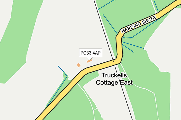 PO33 4AP map - OS OpenMap – Local (Ordnance Survey)