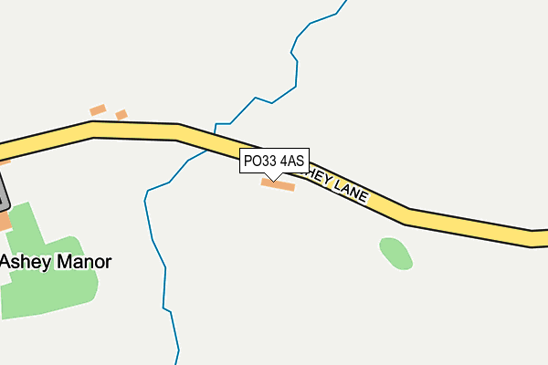 PO33 4AS map - OS OpenMap – Local (Ordnance Survey)